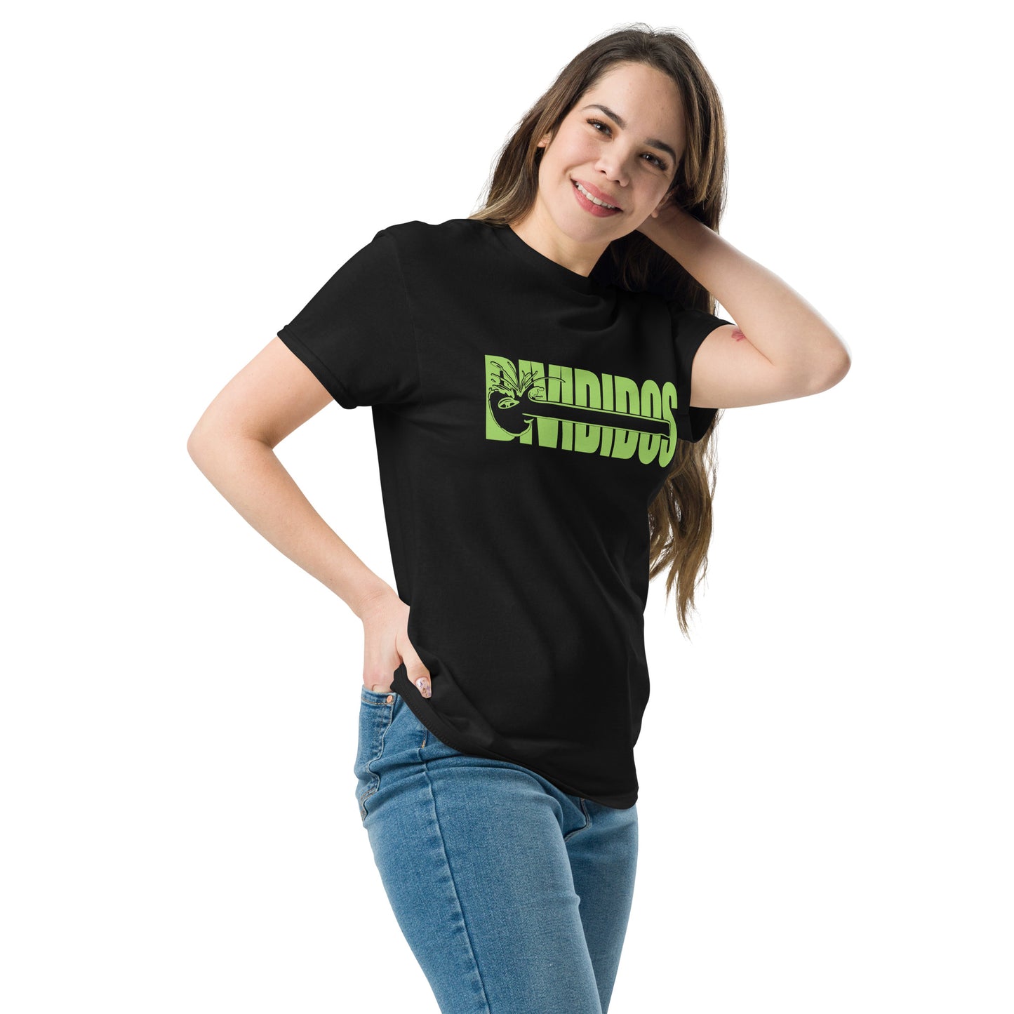 Divididos. Camiseta de Algodón 100%. Corte Unisex. Negra. Opción 2. CAM2411.
