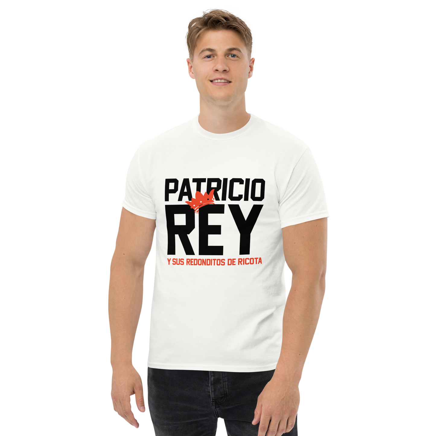 Patricio Rey y sus Redonditos de Ricota. Algodón 100%. Corte Unisex. Blanca o gris. Opción 2. CAM2512.