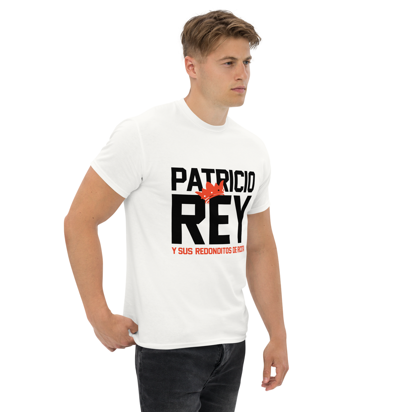 Patricio Rey y sus Redonditos de Ricota. Algodón 100%. Corte Unisex. Blanca o gris. Opción 2. CAM2512.