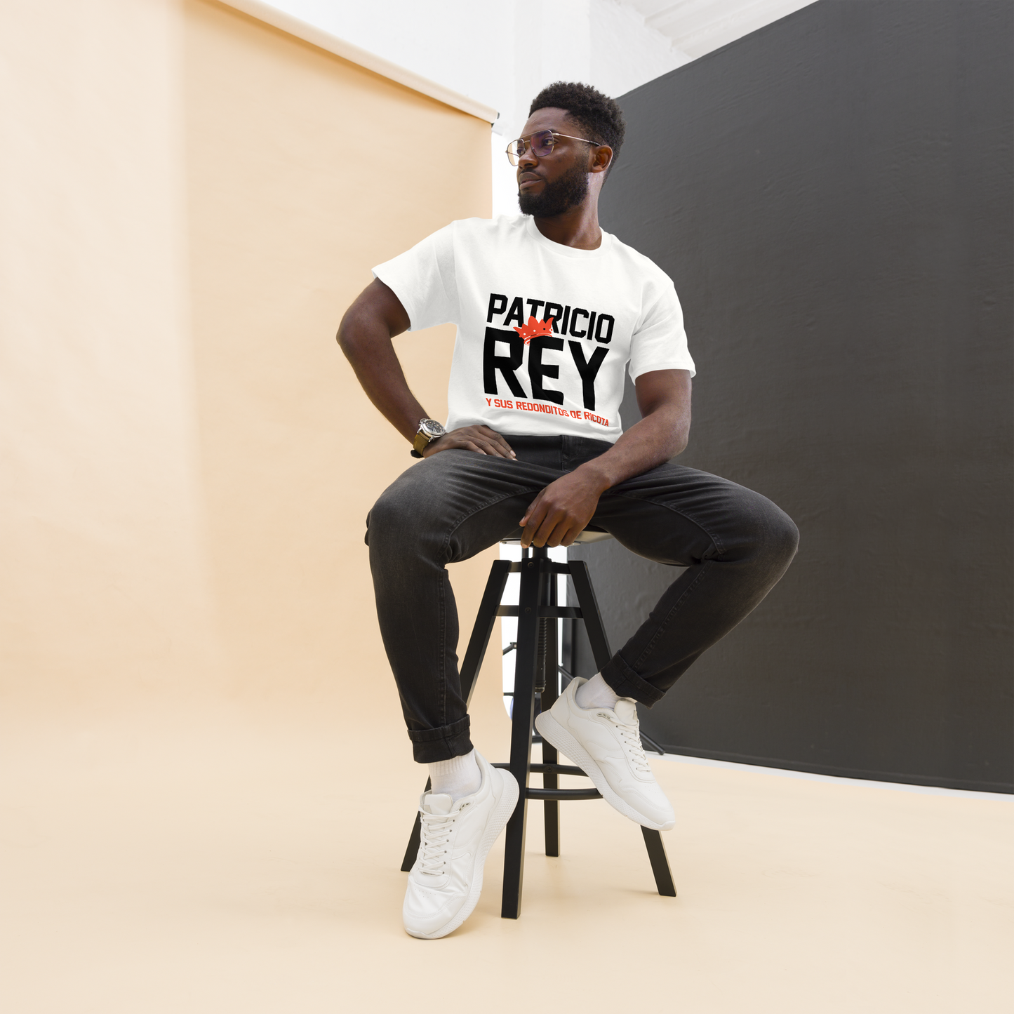 Patricio Rey y sus Redonditos de Ricota. Algodón 100%. Corte Unisex. Blanca o gris. Opción 2. CAM2512.