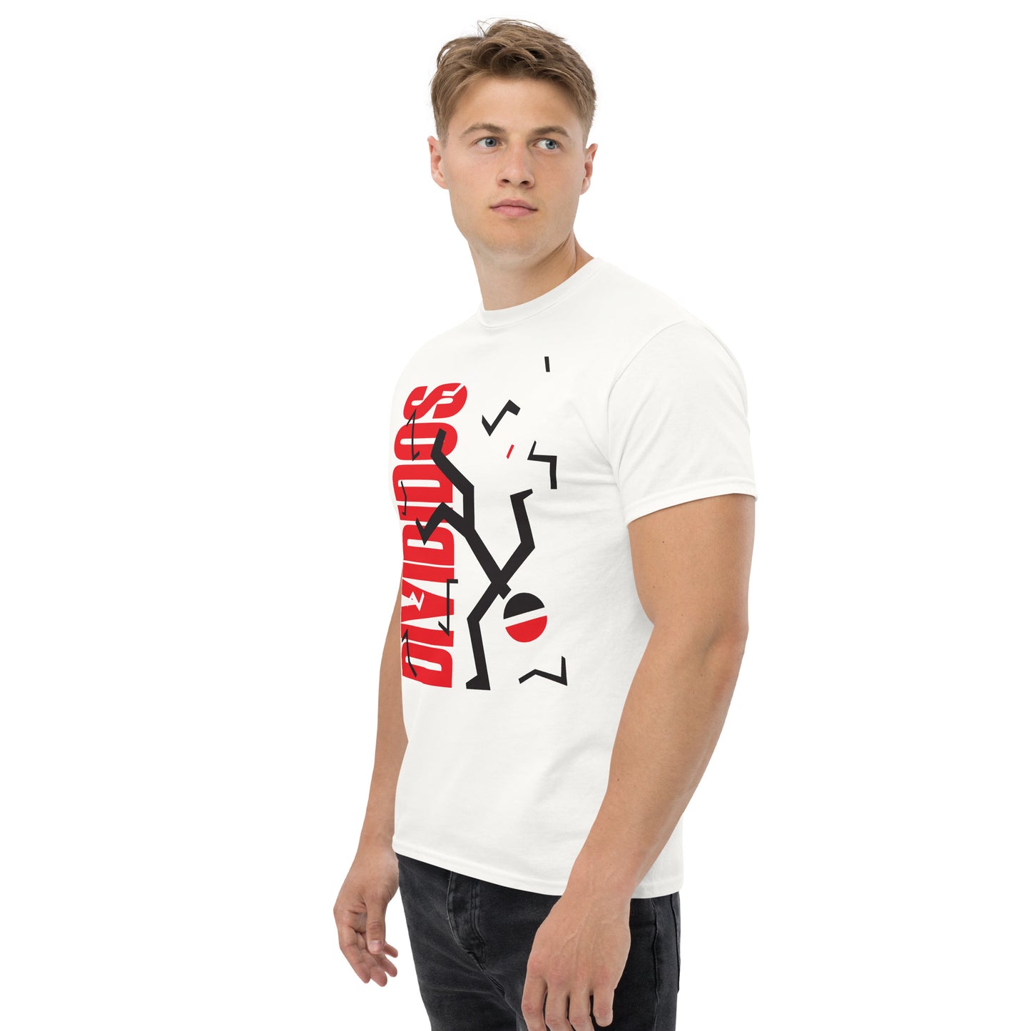 Divididos. Camiseta de Algodón 100% peinado. Corte Unisex. Blanca. Opción 2. CAM2412.