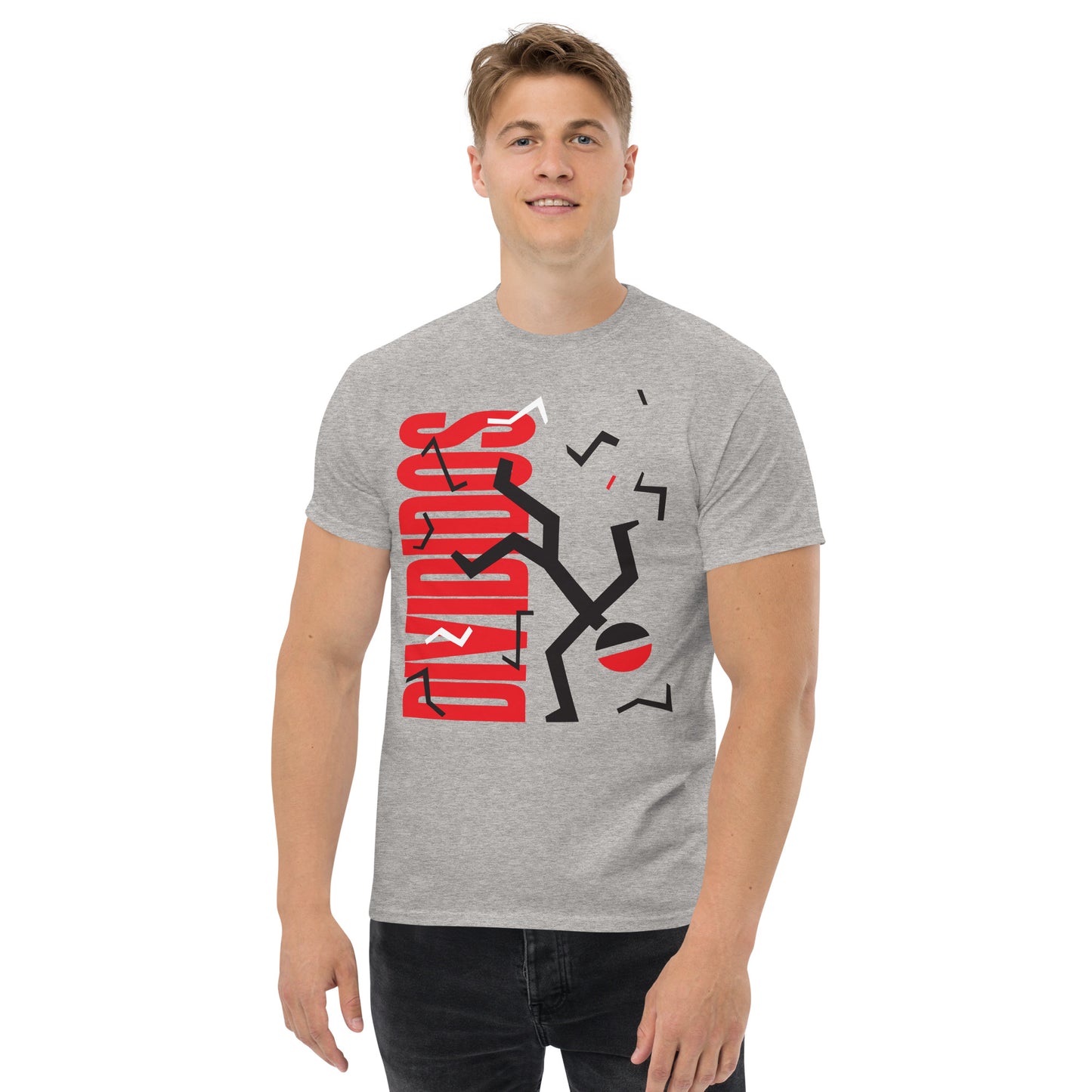 Divididos. Camiseta de Algodón 100% peinado. Corte Unisex. Gris. Opción 2. CAM2412.
