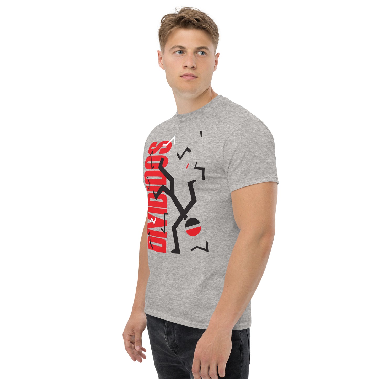 Divididos. Camiseta de Algodón 100% peinado. Corte Unisex. Gris. Opción 2. CAM2412.