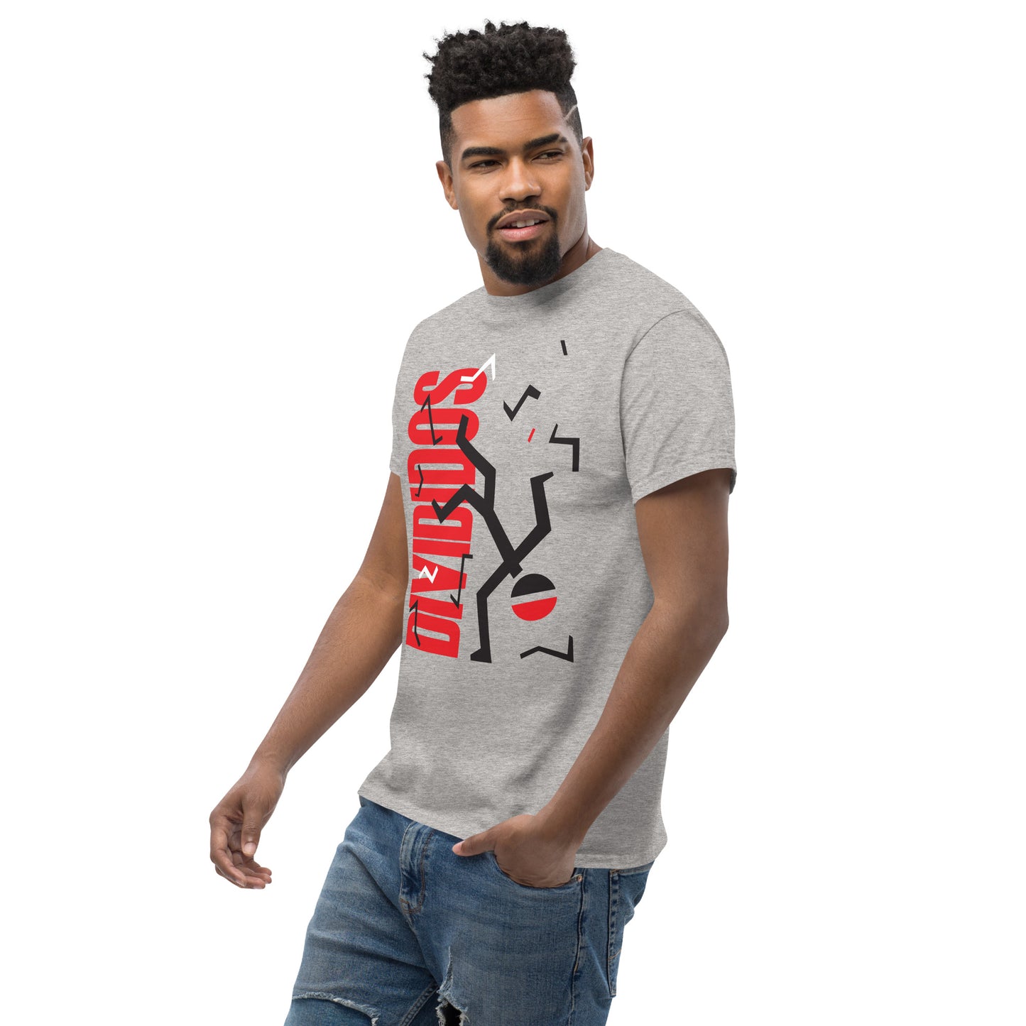 Divididos. Camiseta de Algodón 100% peinado. Corte Unisex. Gris. Opción 2. CAM2412.