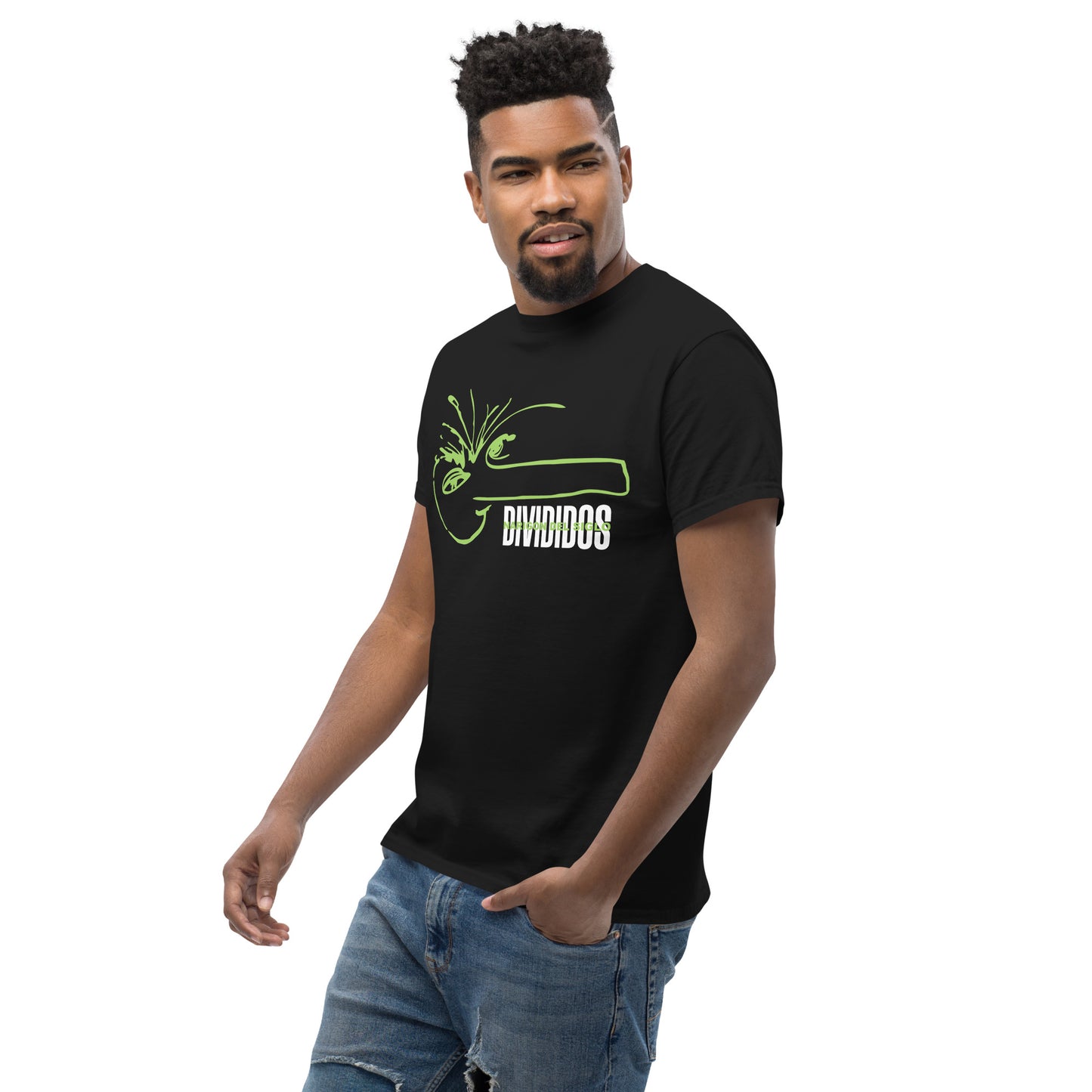 Divididos. Camiseta de Algodón 100% peinado. Estampado DTG. Corte Unisex. CAM2414.