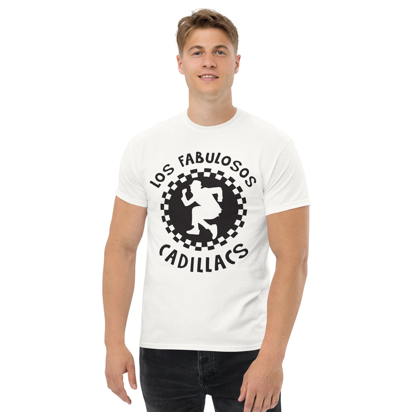 Los Fabulosos Cadillacs. Argentina. Algodón 100%. Corte Unisex. Blanca. CAM2607.