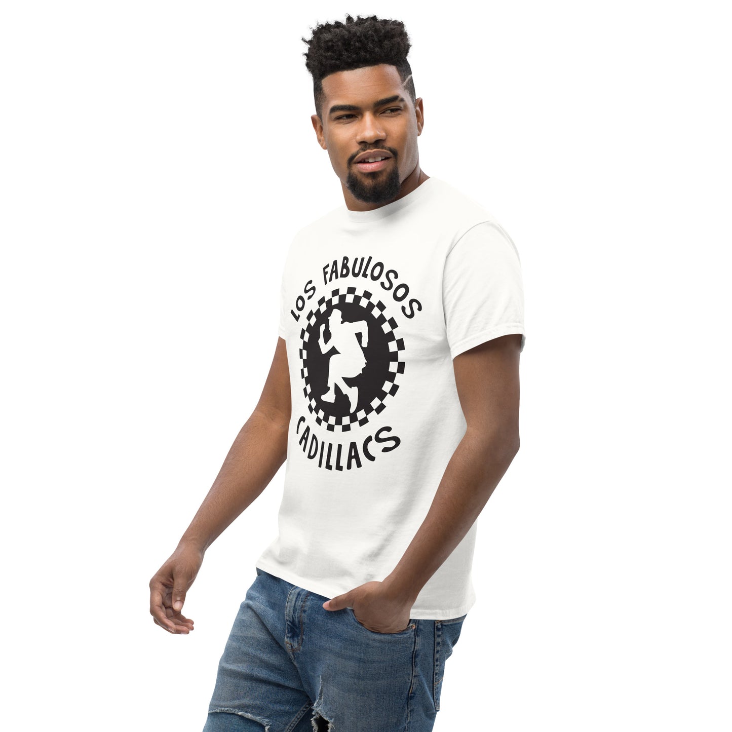 Los Fabulosos Cadillacs. Argentina. Algodón 100%. Corte Unisex. Blanca. CAM2607.