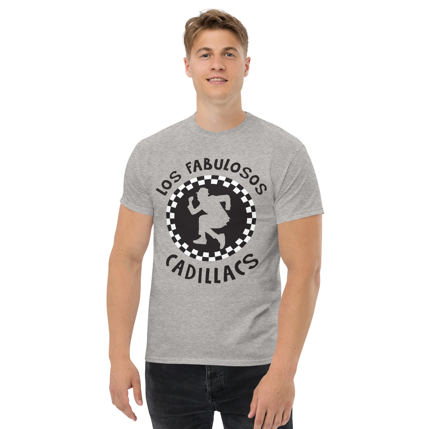 Los Fabulosos Cadillacs. Argentina. Algodón 100%. Corte Unisex. Gris. CAM2607.