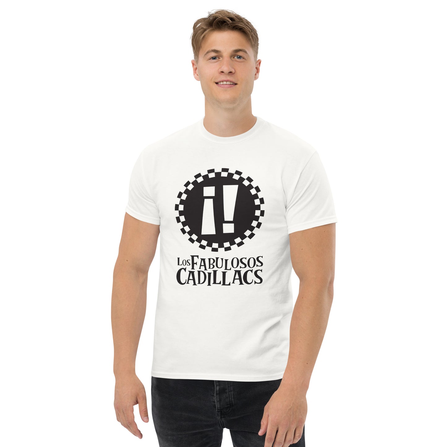 Los Fabulosos Cadillacs. Argentina. Algodón 100%. Corte Unisex. Blanca. CAM2609.