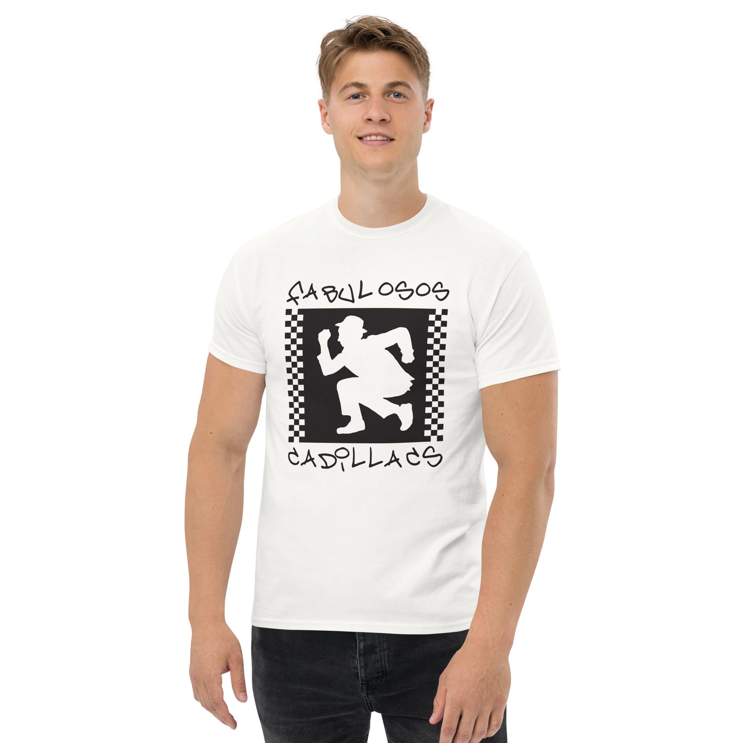 Los Fabulosos Cadillacs. Argentina. Algodón 100%. Corte Unisex. Blanca. CAM2610.