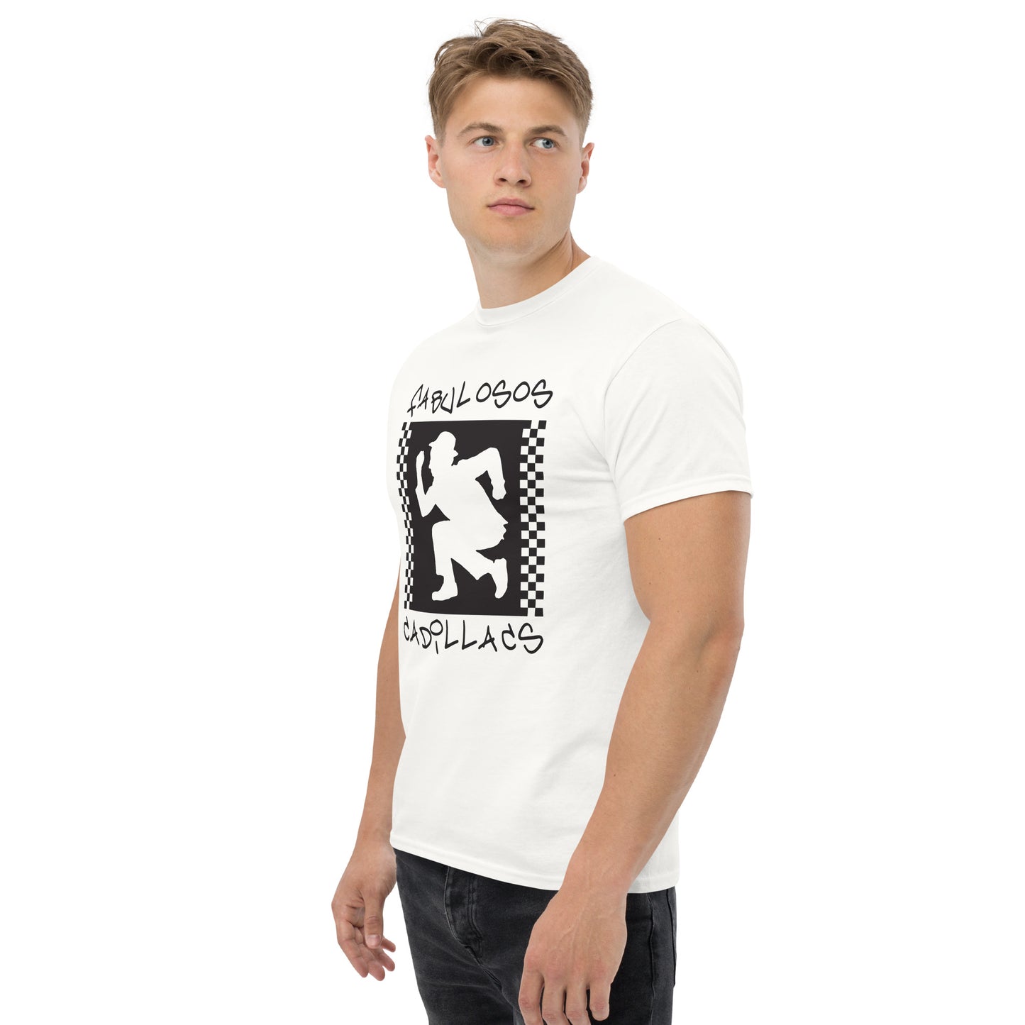 Los Fabulosos Cadillacs. Argentina. Algodón 100%. Corte Unisex. Blanca. CAM2610.