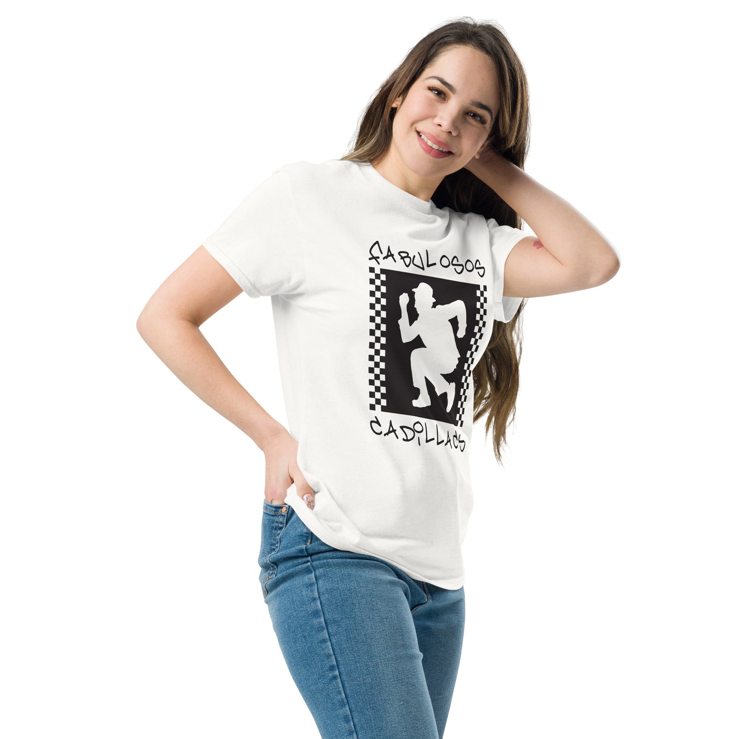 Los Fabulosos Cadillacs. Argentina. Algodón 100%. Corte Unisex. Blanca. CAM2610.