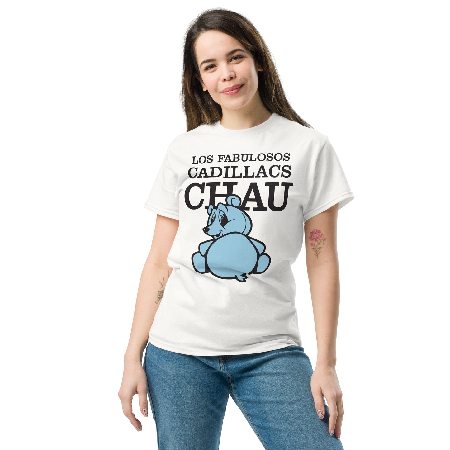 Los Fabulosos Cadillacs. Argentina. Algodón 100%. Corte Unisex. Blanca. CAM2612.