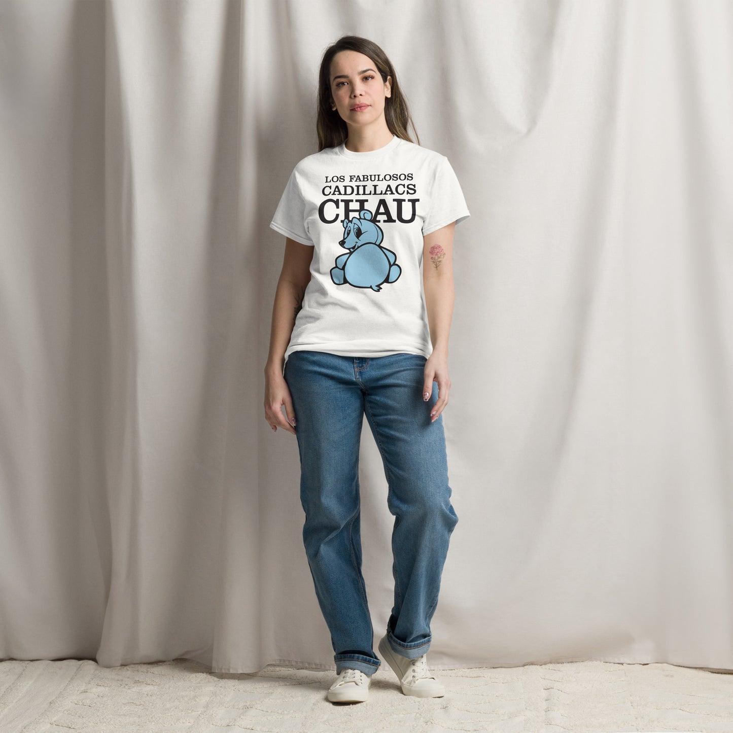Los Fabulosos Cadillacs. Argentina. Algodón 100%. Corte Unisex. Blanca. CAM2612.