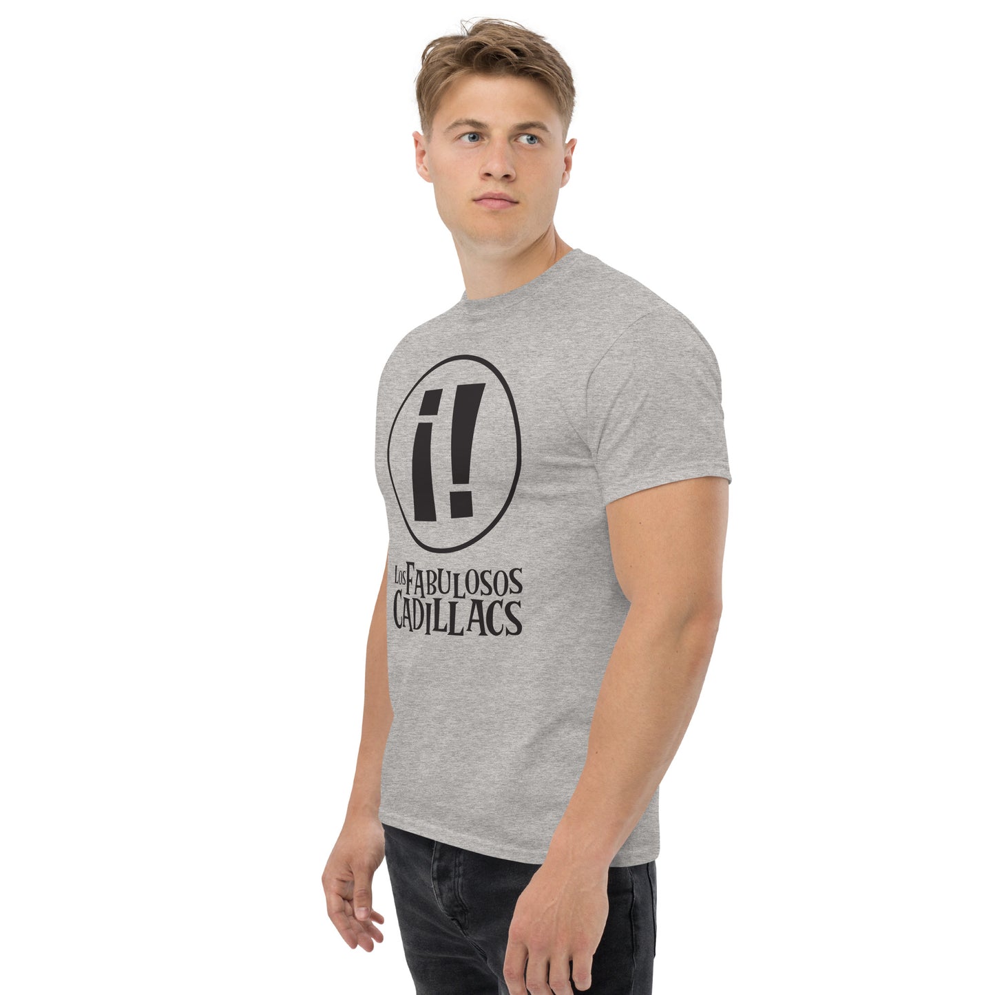 Los Fabulosos Cadillacs. Argentina. Algodón 100%. Corte Unisex. Blanca y gris. CAM2614.