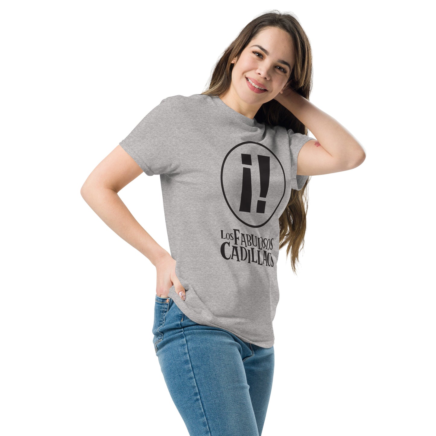 Los Fabulosos Cadillacs. Argentina. Algodón 100%. Corte Unisex. Blanca y gris. CAM2614.