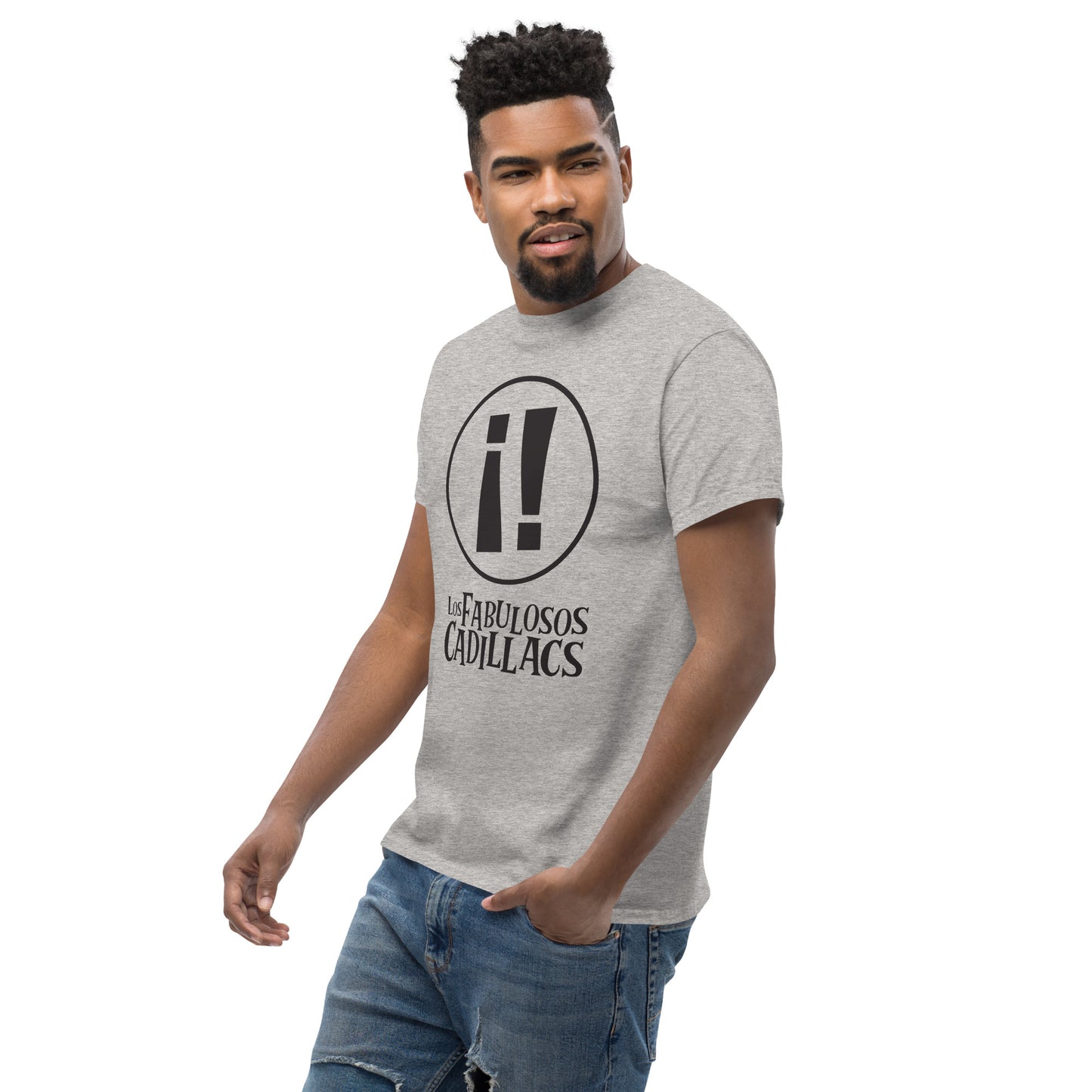 Los Fabulosos Cadillacs. Argentina. Algodón 100%. Corte Unisex. Blanca y gris. CAM2614.