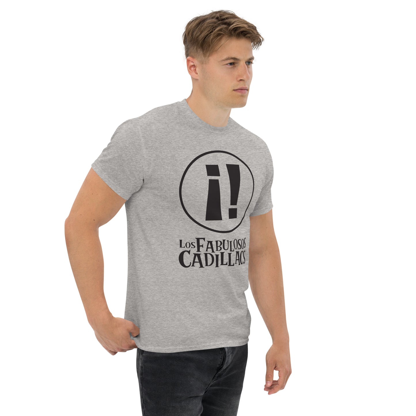 Los Fabulosos Cadillacs. Argentina. Algodón 100%. Corte Unisex. Blanca y gris. CAM2614.