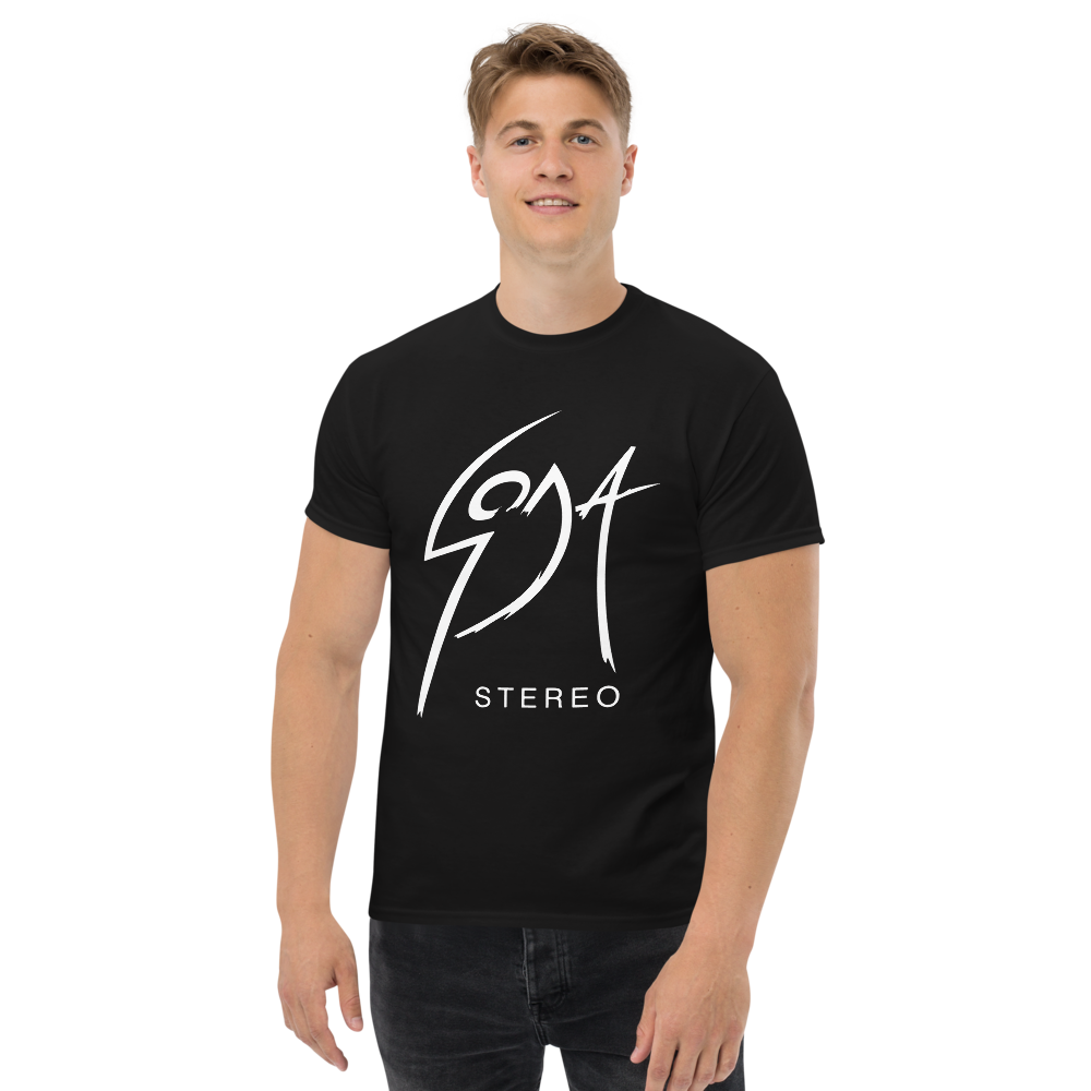 Soda Stereo. Algodón 100%. Corte Unisex. Negra. Opción 2. CAM2723.