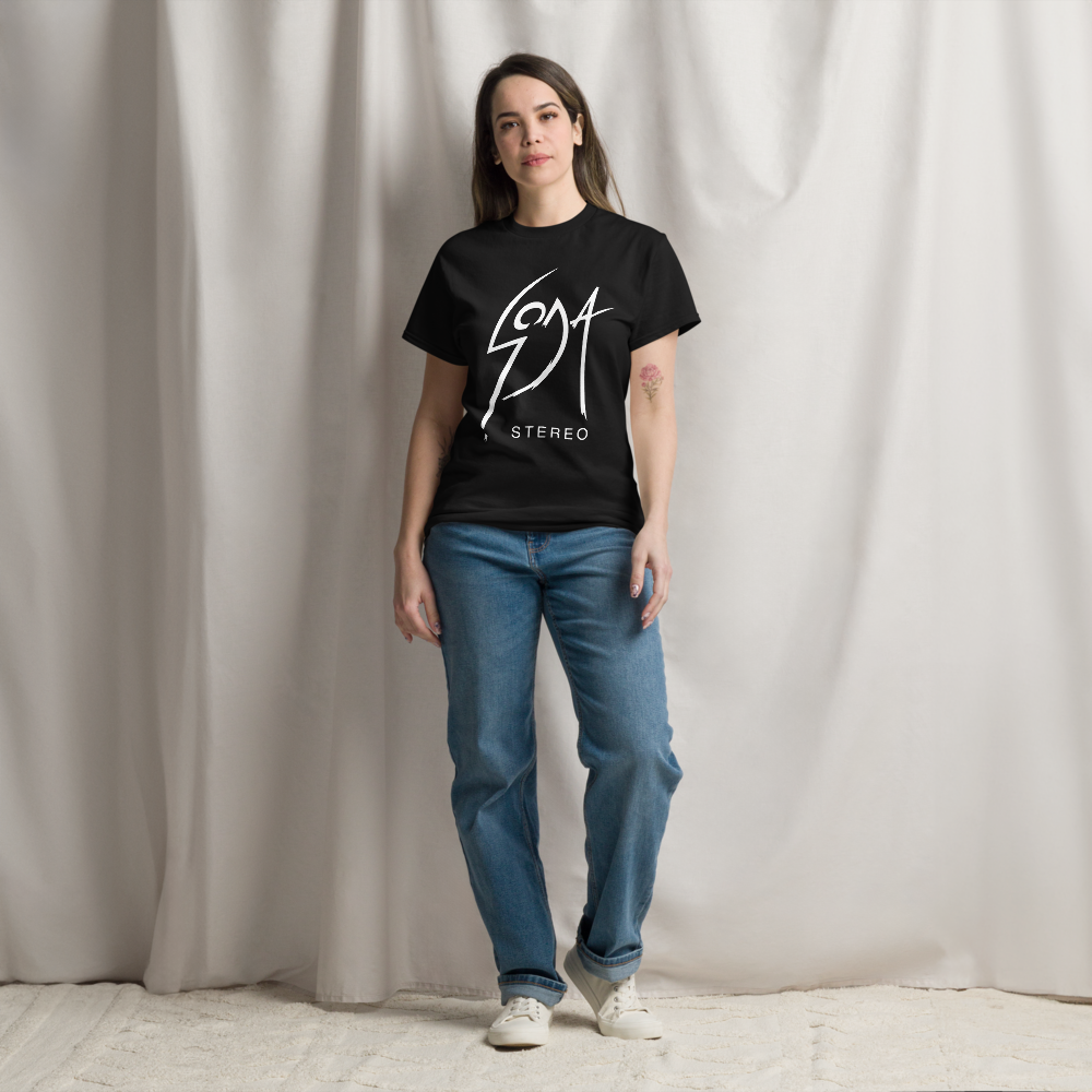 Soda Stereo. Algodón 100%. Corte Unisex. Negra. Opción 2. CAM2723.