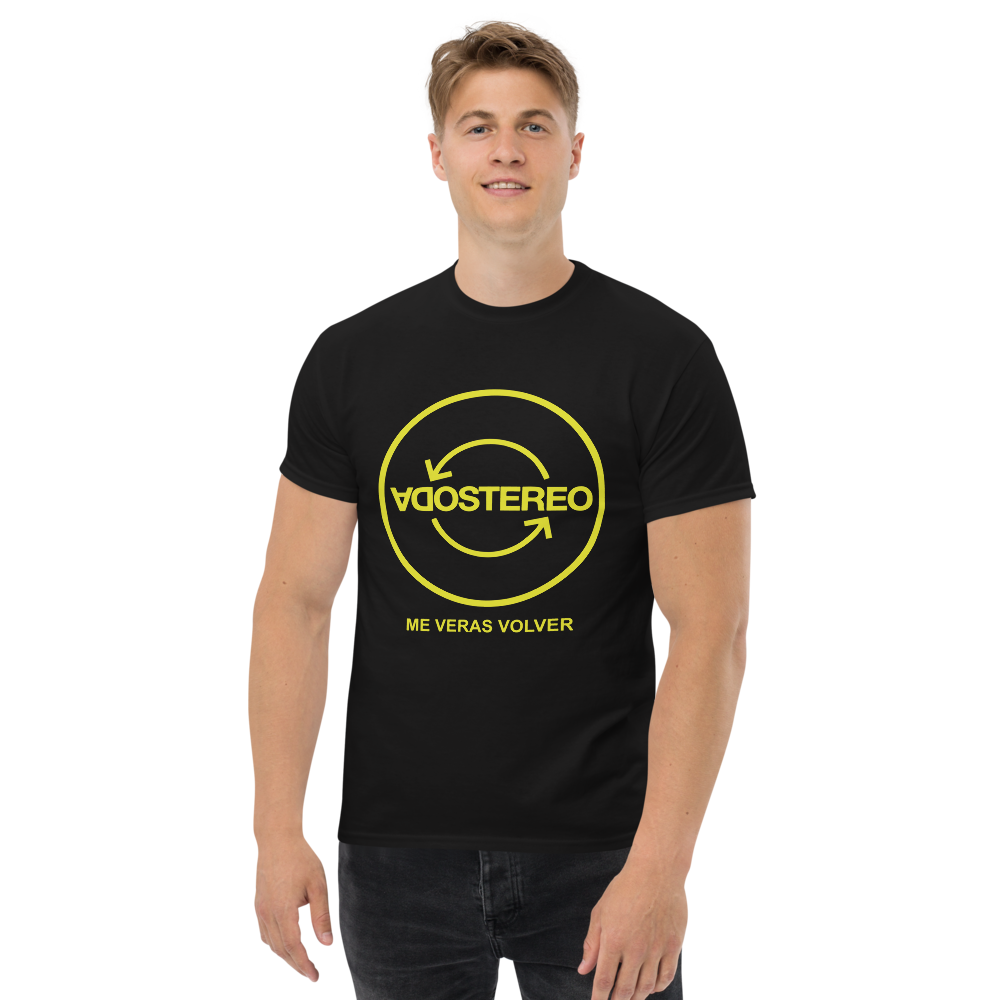 Soda Stereo. Algodón 100%. Corte Unisex. Negra. Opción 1. CAM2726.