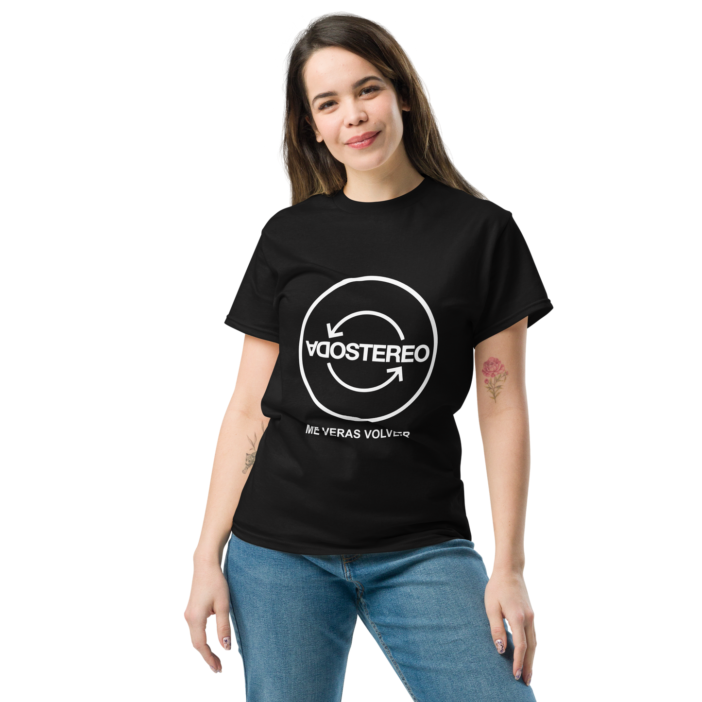 Soda Stereo. Algodón 100%. Corte Unisex. Negra. Opción 2. CAM2726.