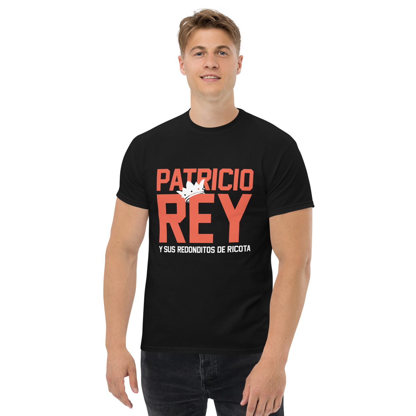 Patricio Rey y sus Redonditos de Ricota. Algodón 100%. Corte Unisex. Negra. Opción 2. CAM2512.