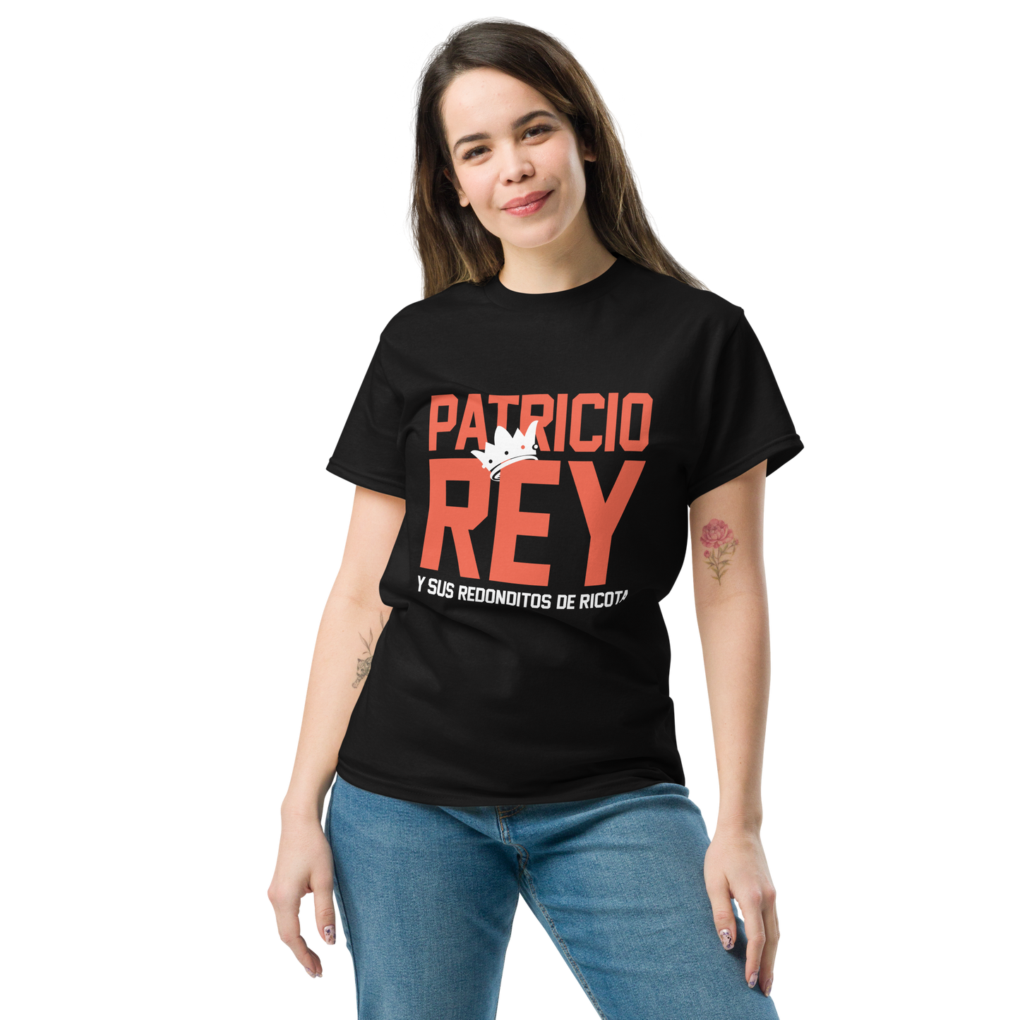 Patricio Rey y sus Redonditos de Ricota. Algodón 100%. Corte Unisex. Negra. Opción 2. CAM2512.