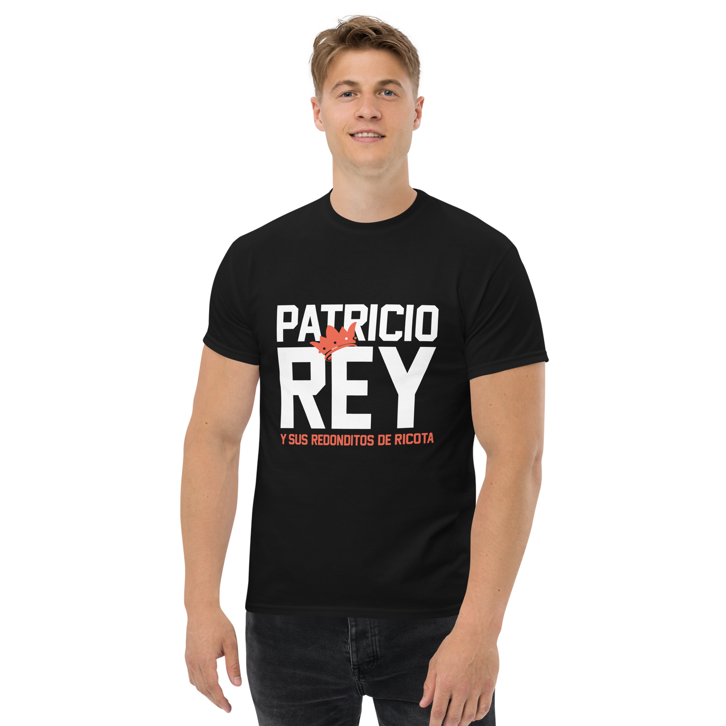 Patricio Rey y sus Redonditos de Ricota. Algodón 100%. Corte Unisex. Negra. Opción 1. CAM2512.