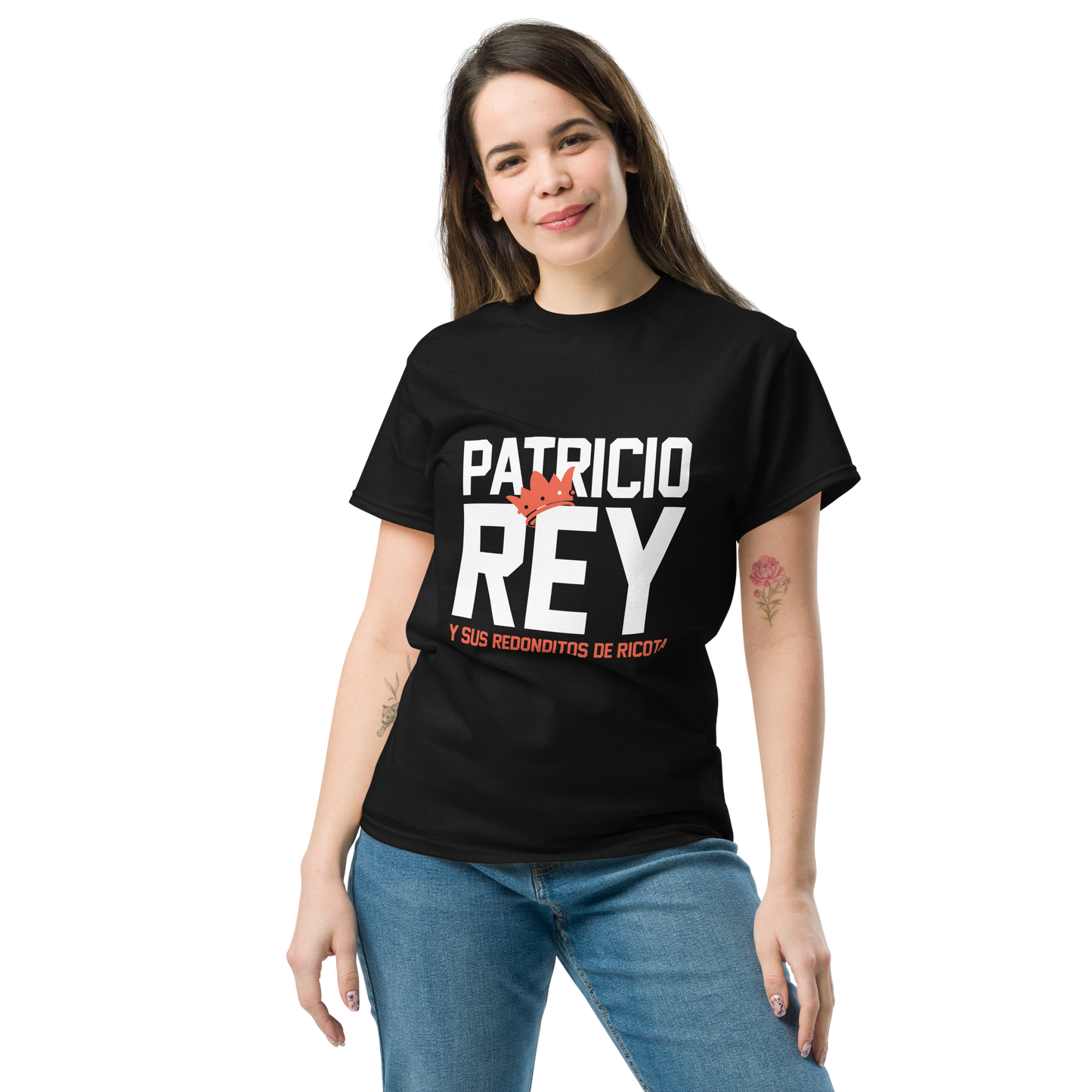 Patricio Rey y sus Redonditos de Ricota. Algodón 100%. Corte Unisex. Negra. Opción 1. CAM2512.