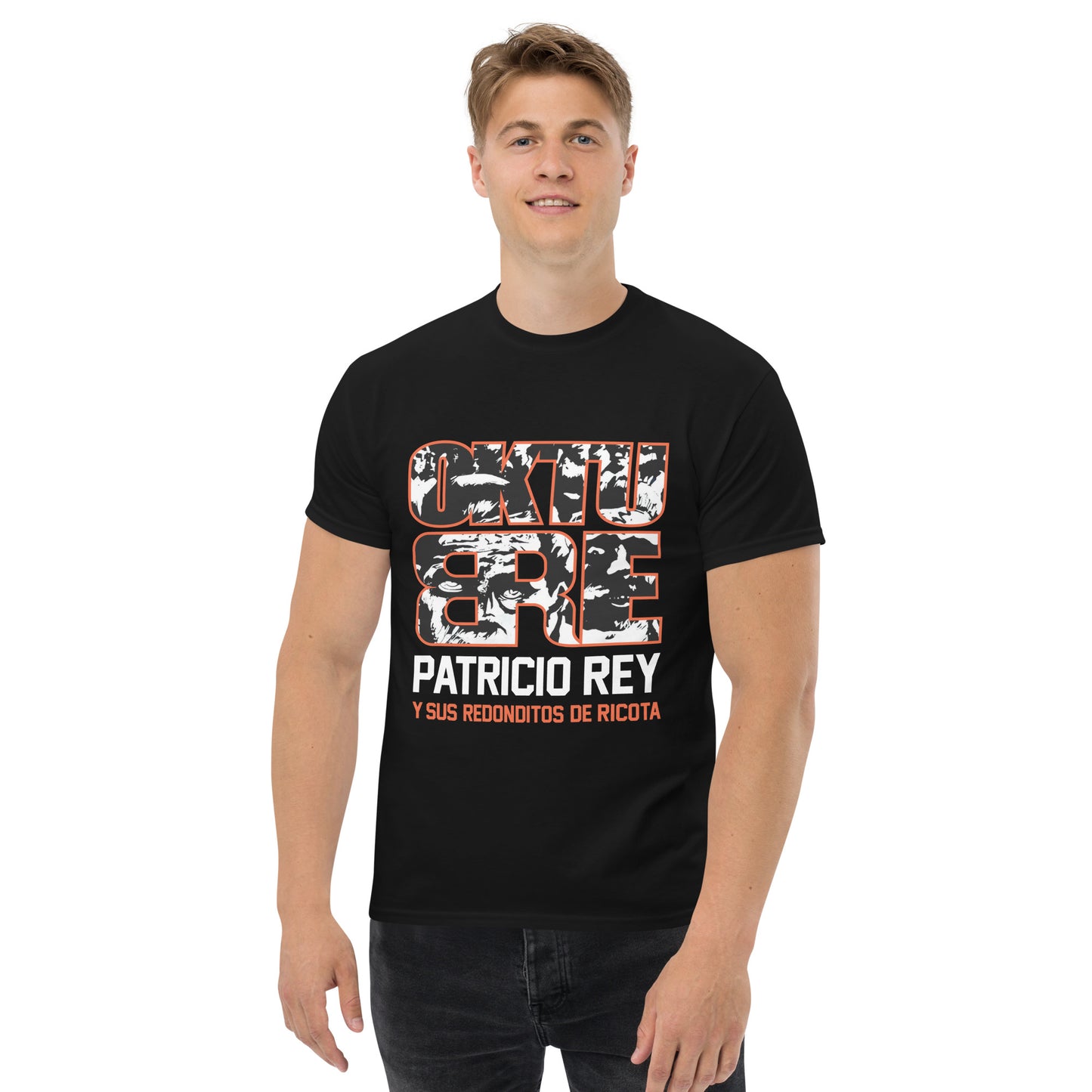 Patricio Rey y sus Redonditos de Ricota. Algodón 100%. Corte Unisex. Negra o azul. CAM2519.
