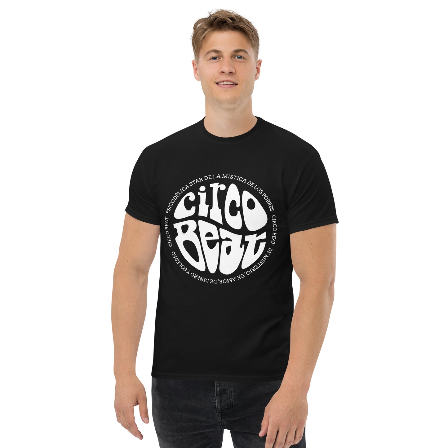 Fito Paez. Circo Beat. Algodón 100%. Corte Unisex. Negra. CAM2812.
