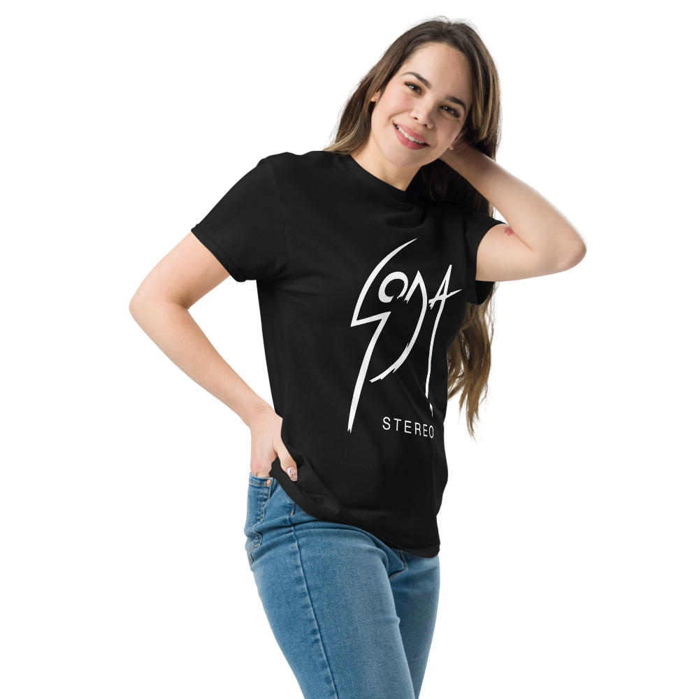 Soda Stereo. Algodón 100%. Corte Unisex. Negra. Opción 2. CAM2723.