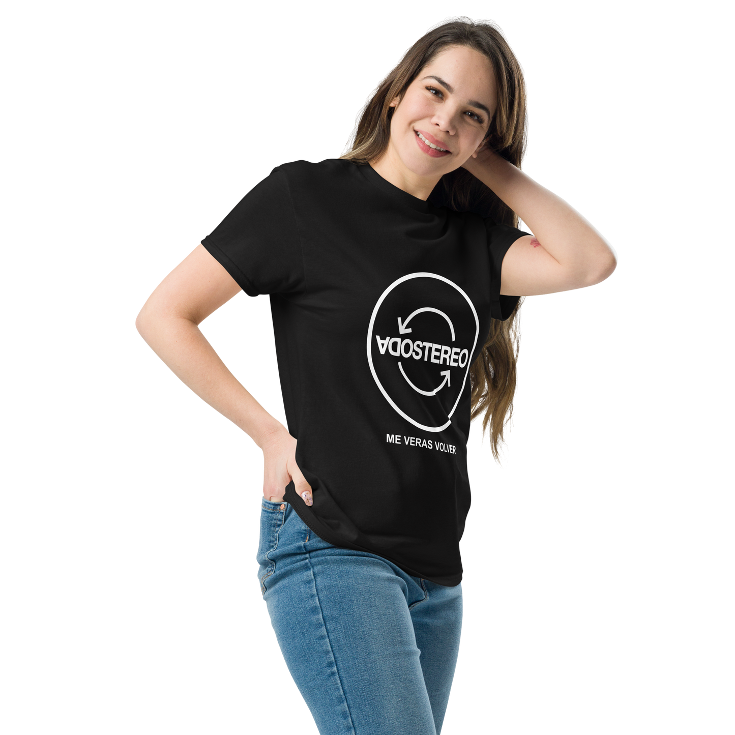 Soda Stereo. Algodón 100%. Corte Unisex. Negra. Opción 2. CAM2726.