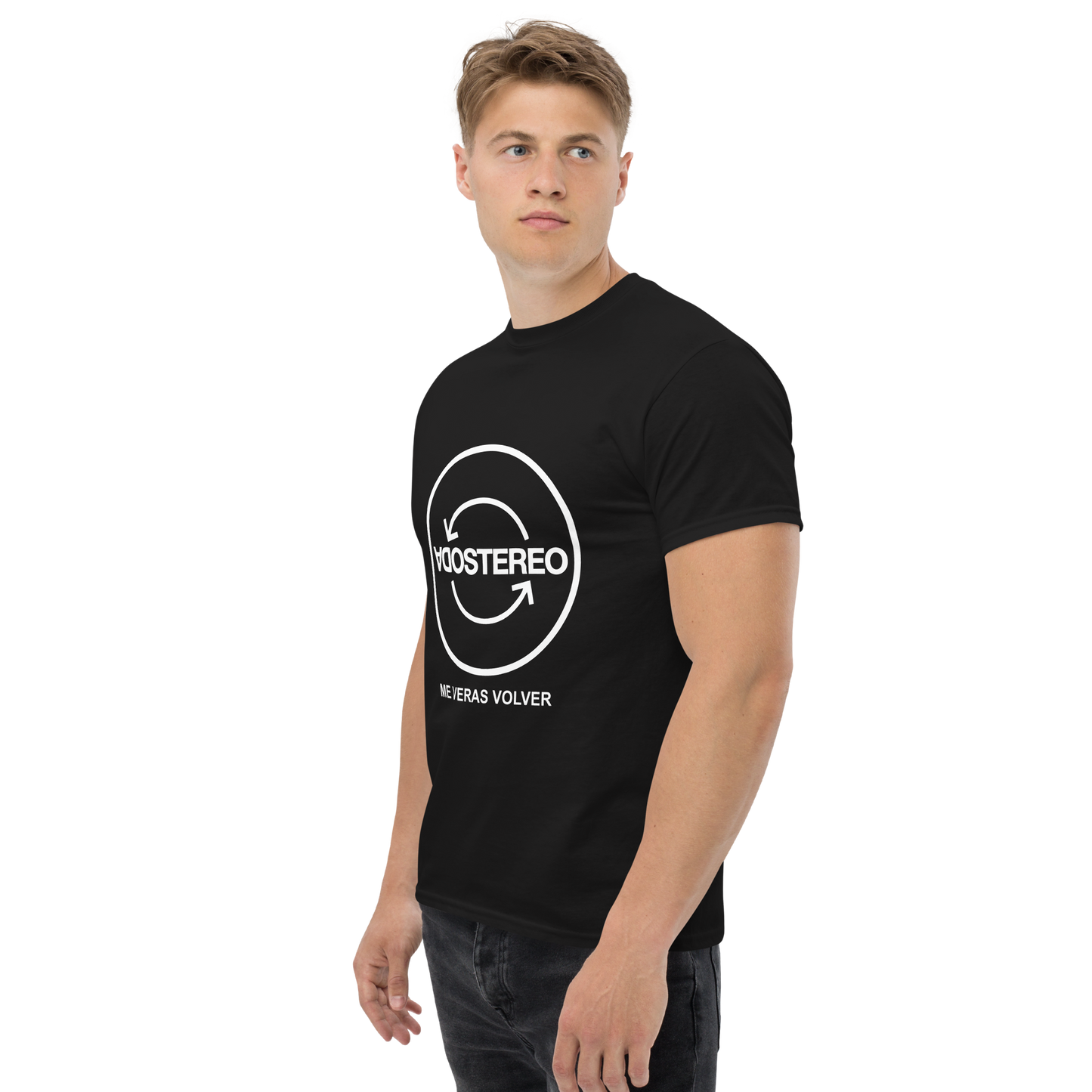 Soda Stereo. Algodón 100%. Corte Unisex. Negra. Opción 2. CAM2726.