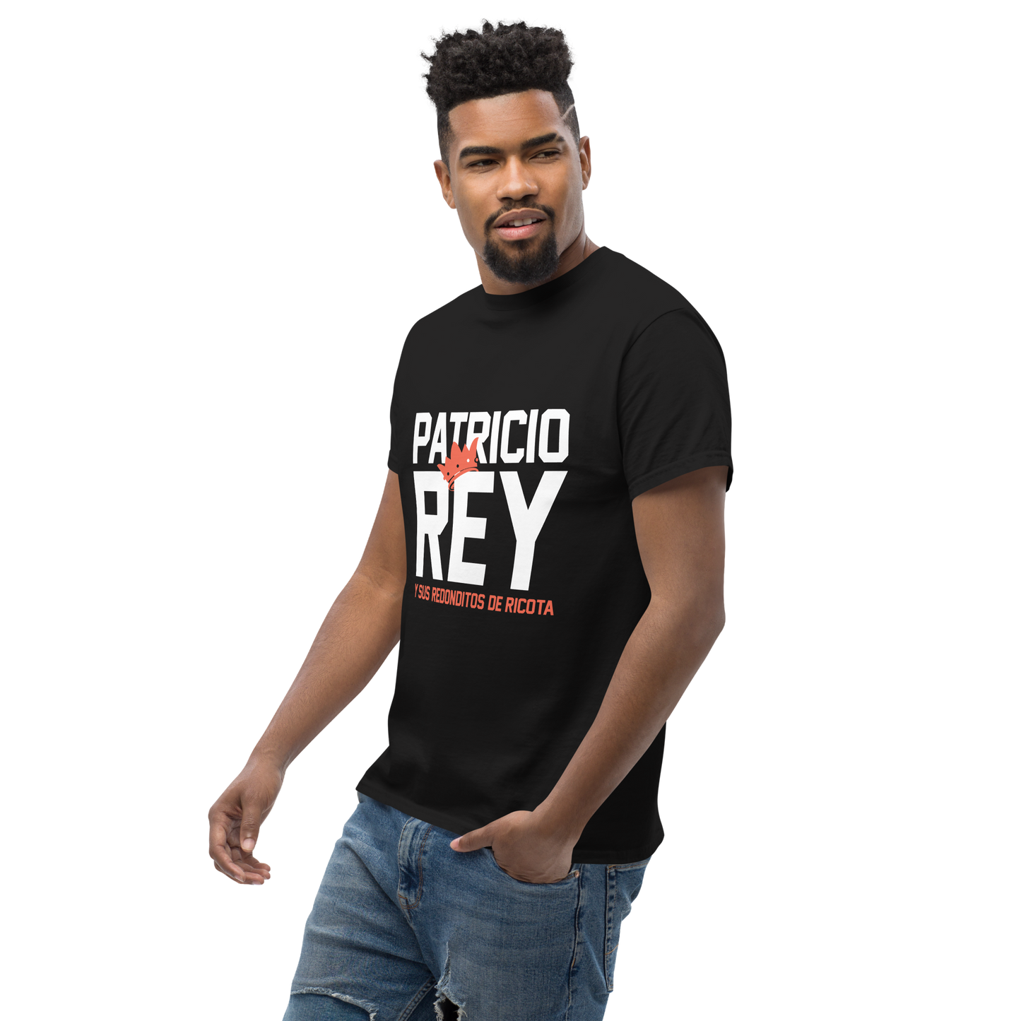 Patricio Rey y sus Redonditos de Ricota. Algodón 100%. Corte Unisex. Negra. Opción 1. CAM2512.