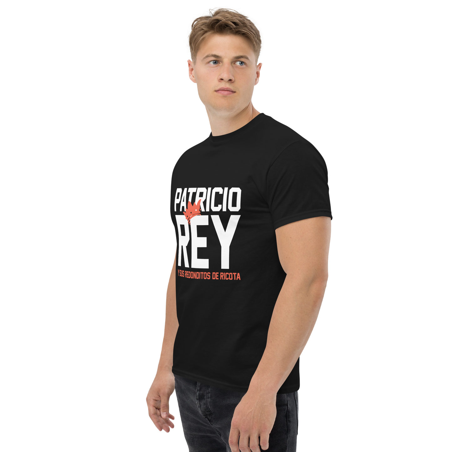 Patricio Rey y sus Redonditos de Ricota. Algodón 100%. Corte Unisex. Negra. Opción 1. CAM2512.