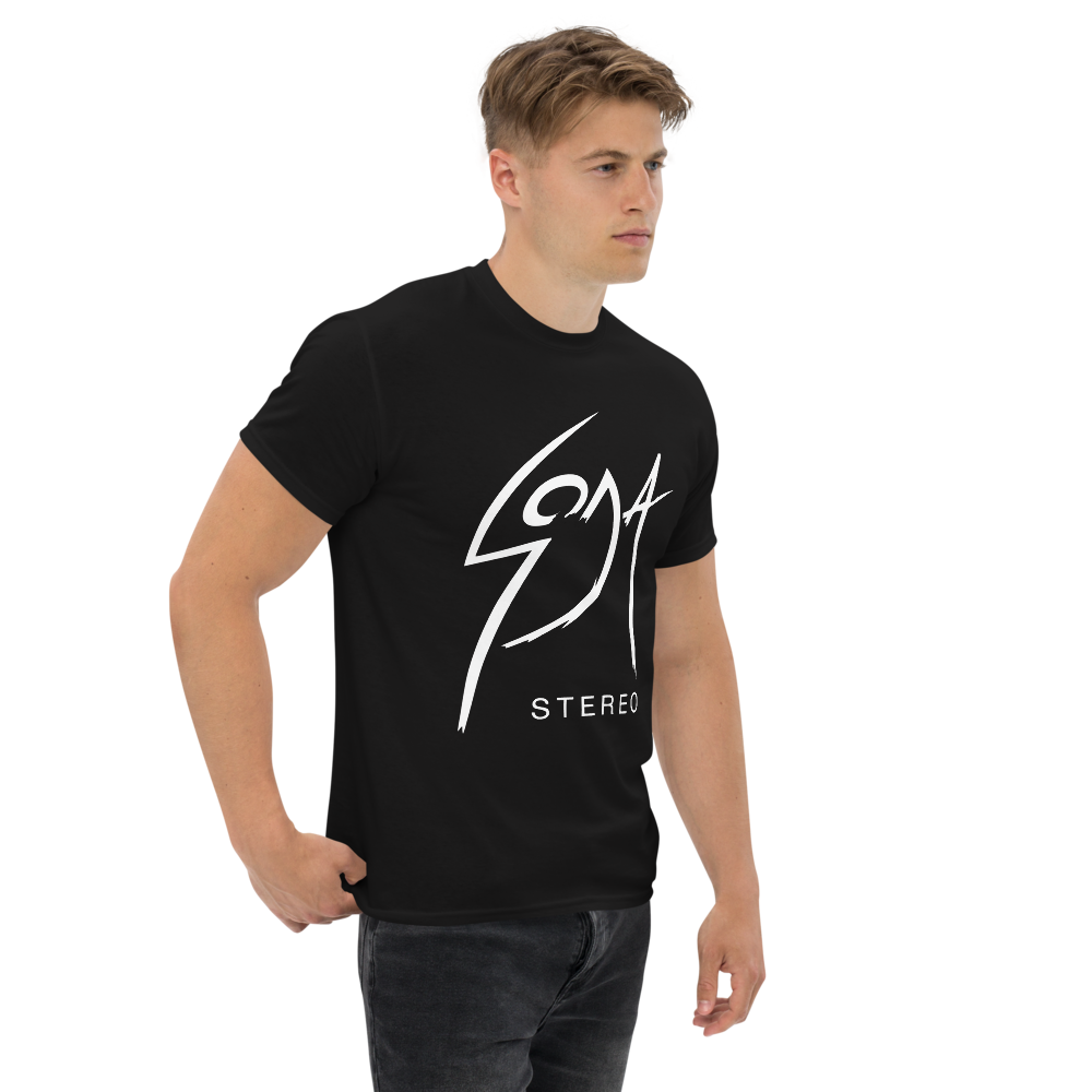 Soda Stereo. Algodón 100%. Corte Unisex. Negra. Opción 2. CAM2723.