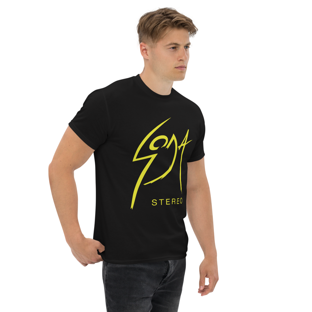 Soda Stereo. Algodón 100%. Corte Unisex. Negra. Opción 1. CAM2723.