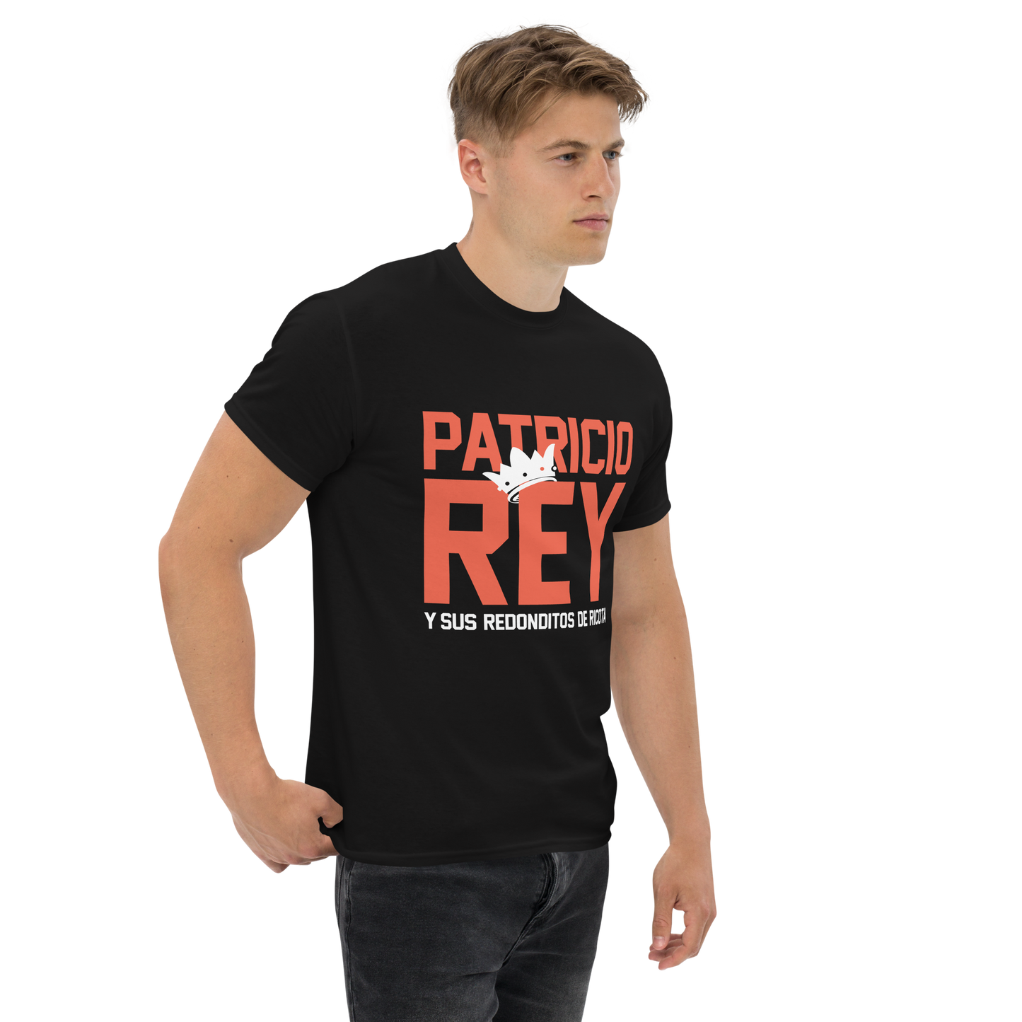 Patricio Rey y sus Redonditos de Ricota. Algodón 100%. Corte Unisex. Negra. Opción 2. CAM2512.