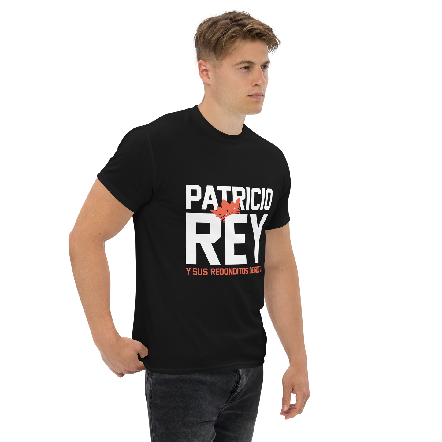 Patricio Rey y sus Redonditos de Ricota. Algodón 100%. Corte Unisex. Negra. Opción 1. CAM2512.