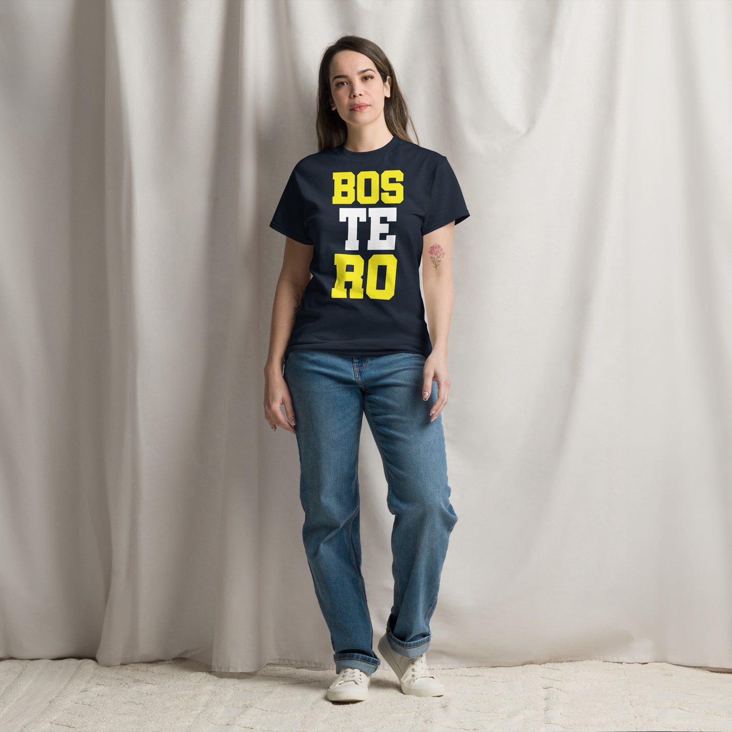 Club Atlético Boca Juniors. CABJ. Algodón 100%. Corte Unisex. Negra o azul. CAM1216.