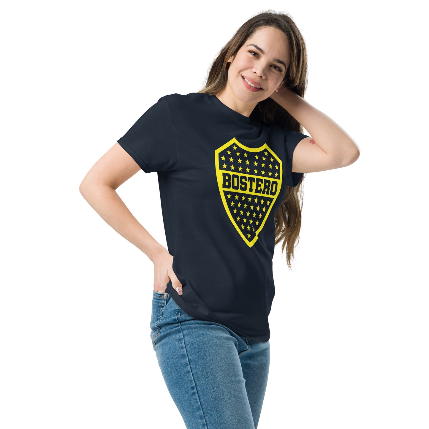 Club Atlético Boca Juniors. CABJ. Algodón 100%. Corte Unisex. Negra o azul. CAM1217.