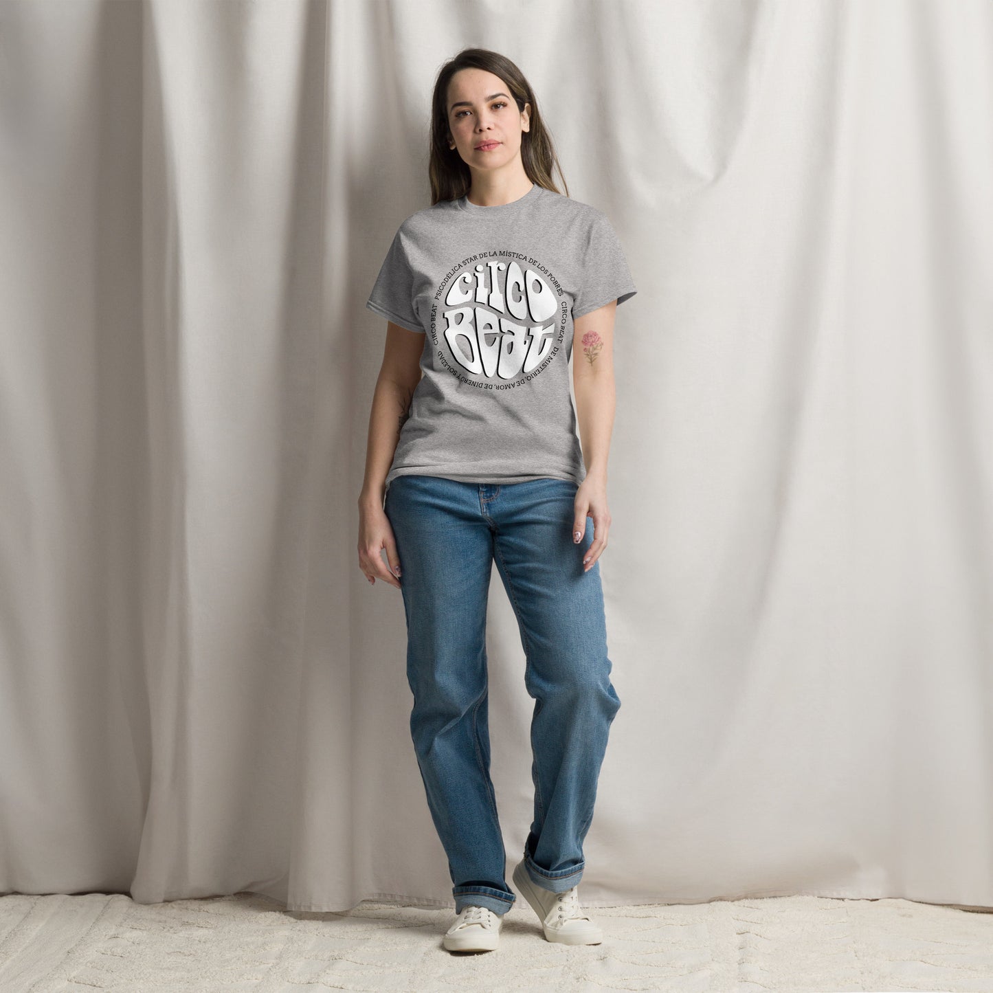 Fito Paez. Circo Beat. Algodón 100%. Corte Unisex. Gris. CAM2812.