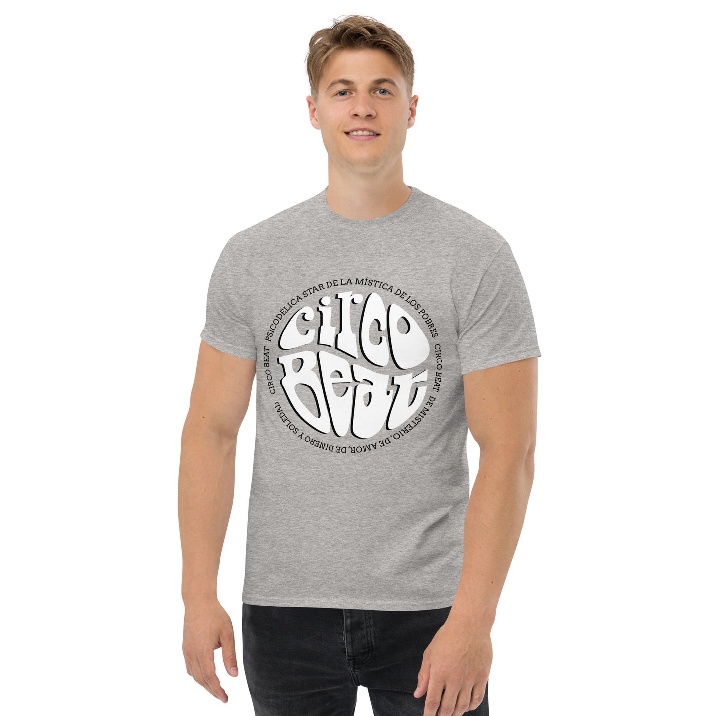 Fito Paez. Circo Beat. Algodón 100%. Corte Unisex. Gris. CAM2812.