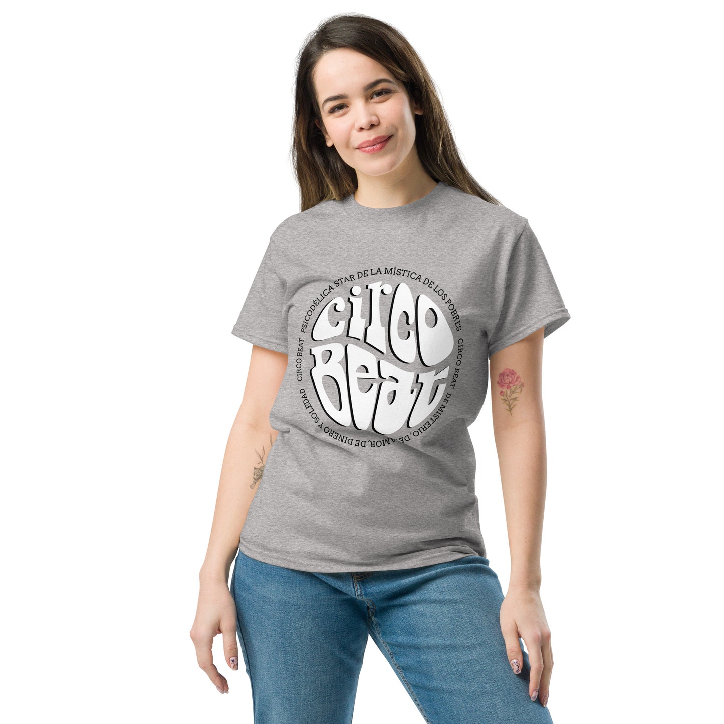 Fito Paez. Circo Beat. Algodón 100%. Corte Unisex. Gris. CAM2812.