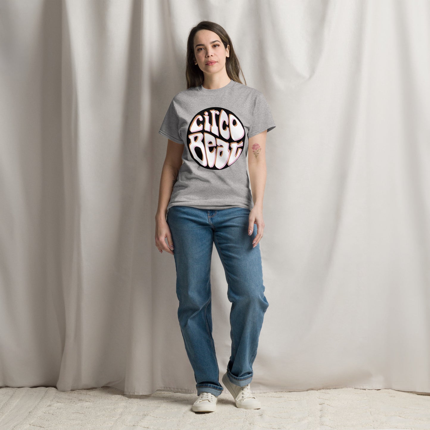 Fito Paez. Circo Beat. Algodón 100%. Corte Unisex. Gris. CAM2813.