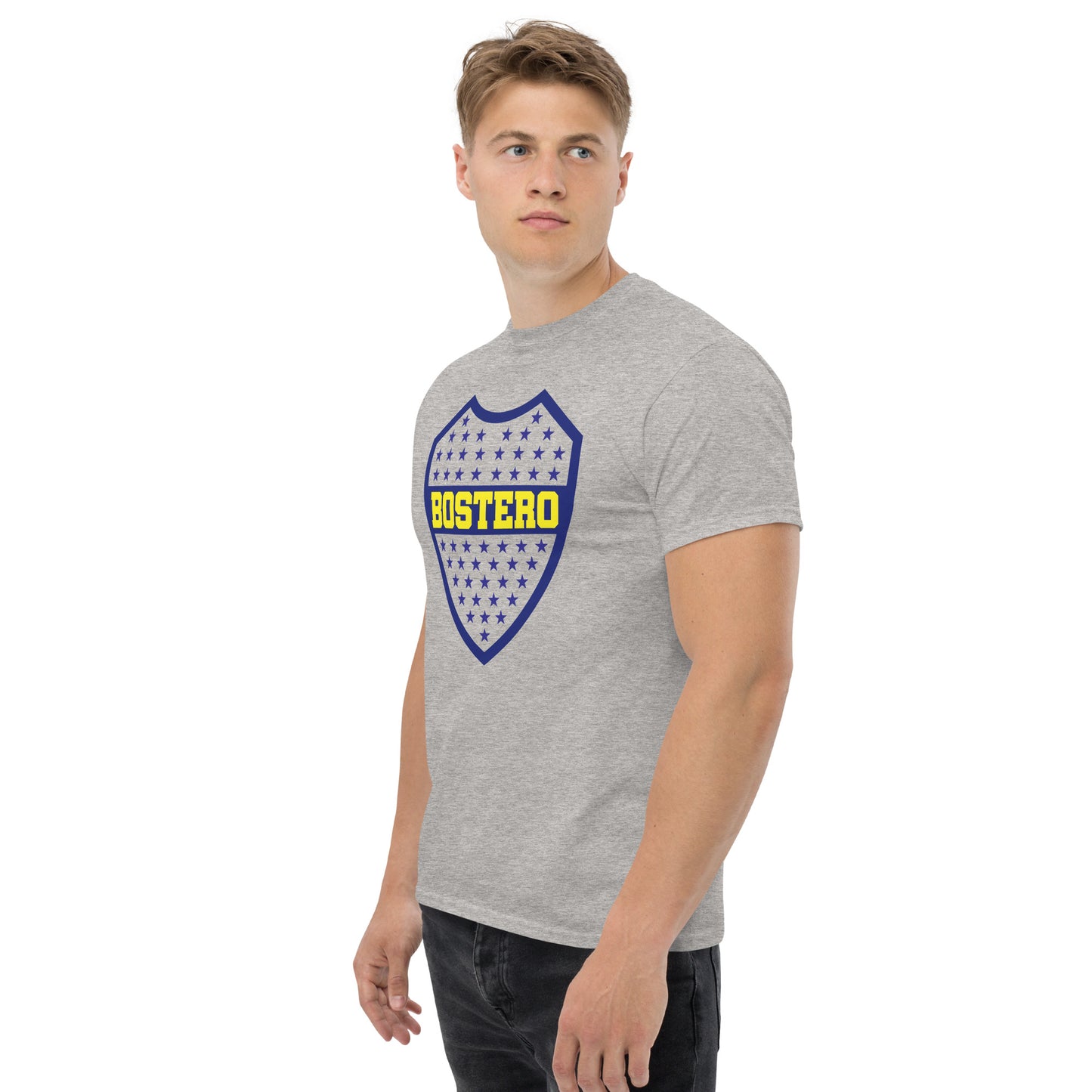 Club Atlético Boca Juniors. CABJ. Algodón 100%. Corte Unisex. Blanca o gris. CAM1217.
