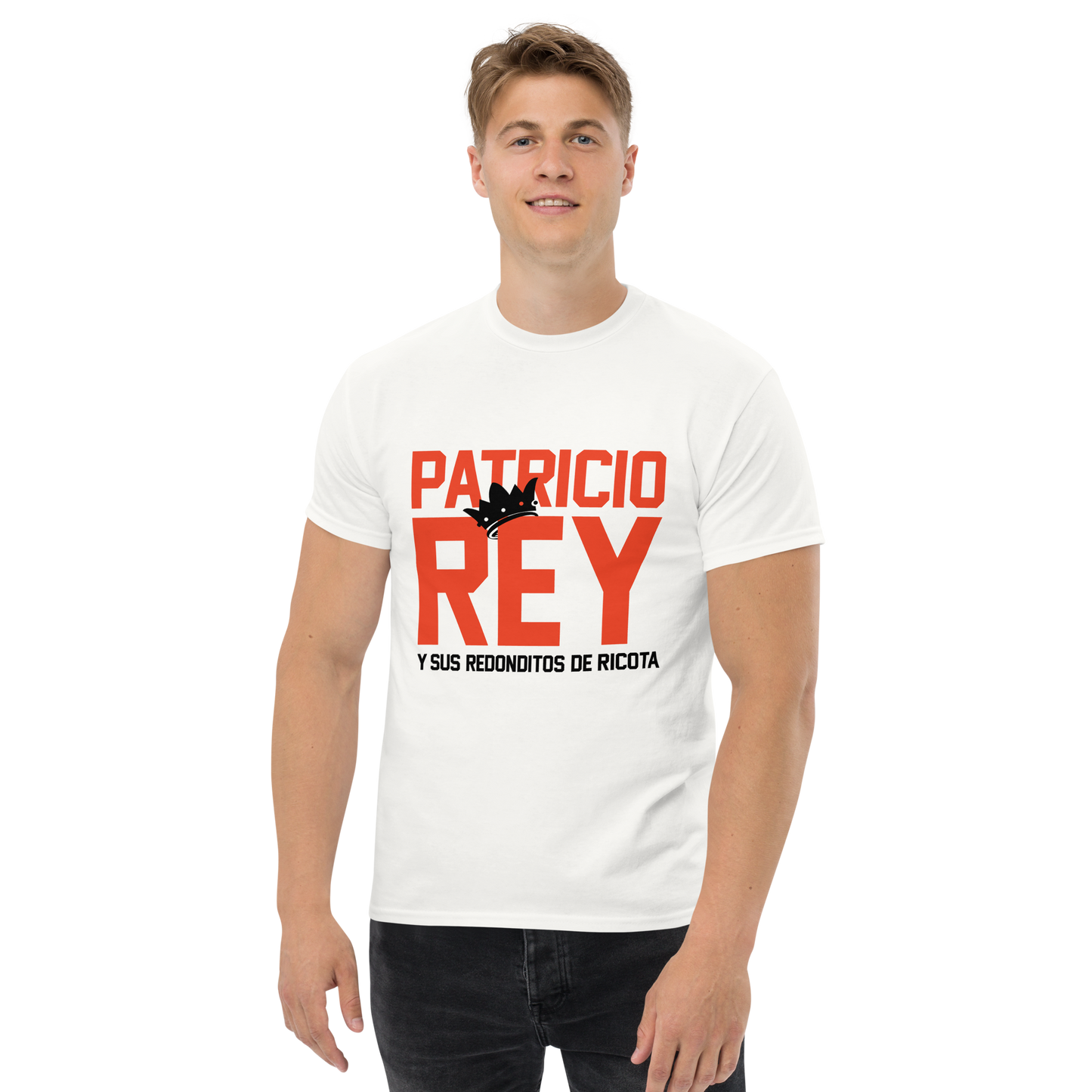 Patricio Rey y sus Redonditos de Ricota. Algodón 100%. Corte Unisex. Blanca o gris. Opción 1. CAM2512.