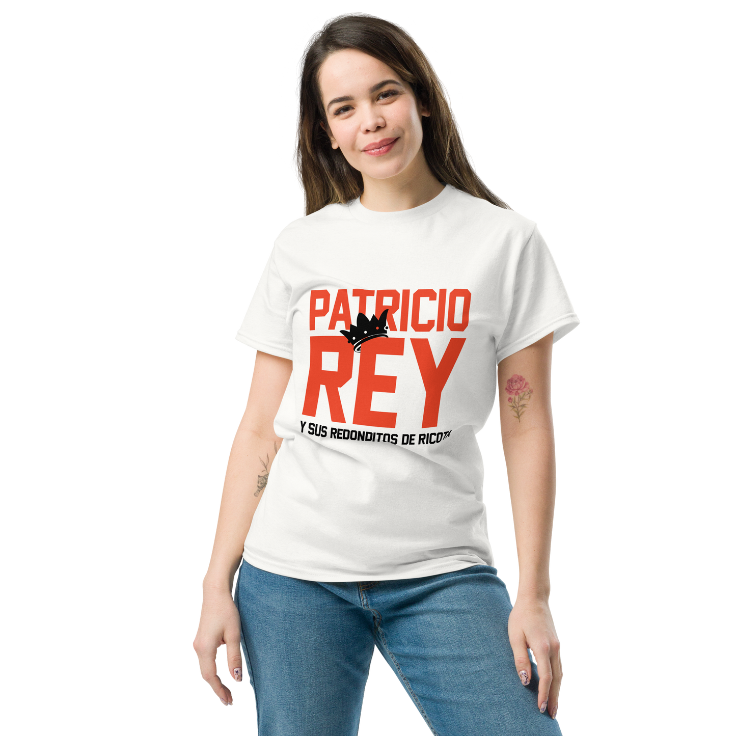 Patricio Rey y sus Redonditos de Ricota. Algodón 100%. Corte Unisex. Blanca o gris. Opción 1. CAM2512.